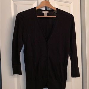 LOFT v neck cardigan in 3/4 sleeve
